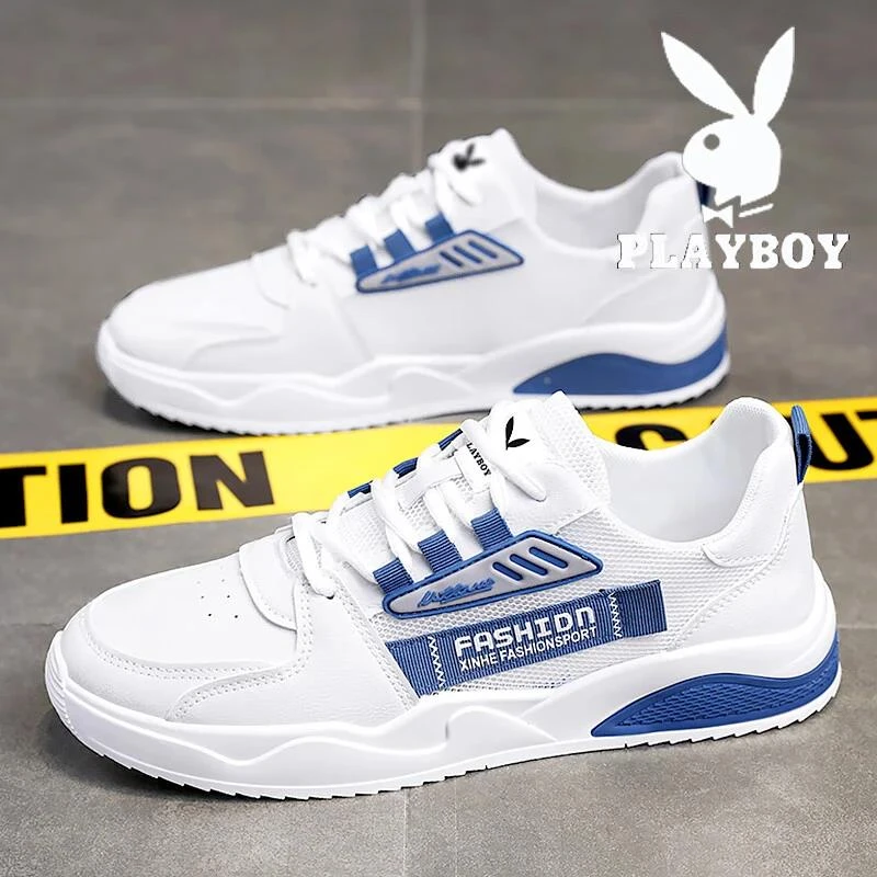 花花公子鞋子男款夏季透气新款百搭男鞋运动板鞋男士小白鞋男士