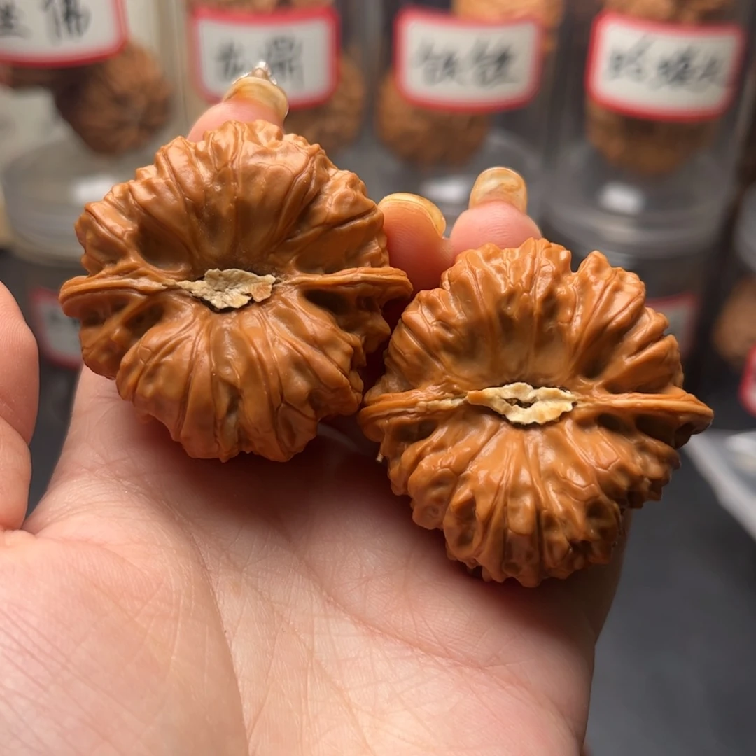 文玩核桃把件44凹底