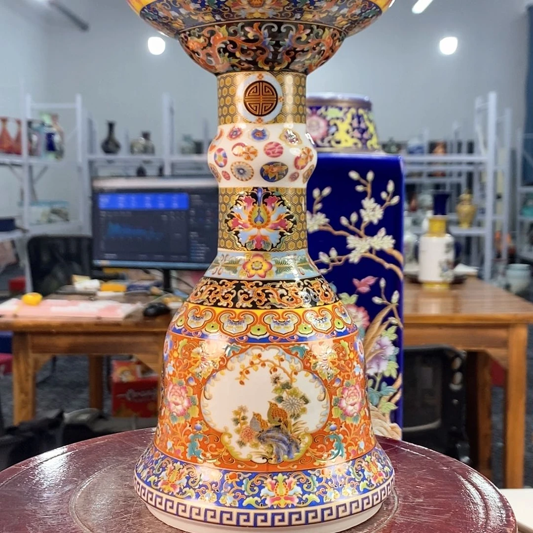 摆件景德镇陶瓷花瓶摆件