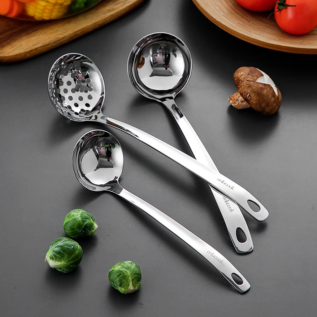 双立人 家用316不锈钢汤勺漏勺食品级火锅勺厨房笊篱长柄勺子