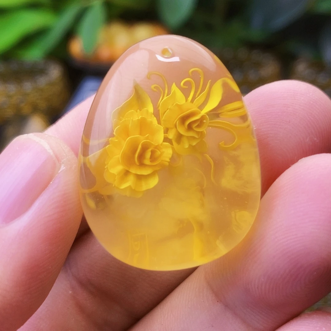 【闪购商品】金珀吊坠(不含链)未镶嵌