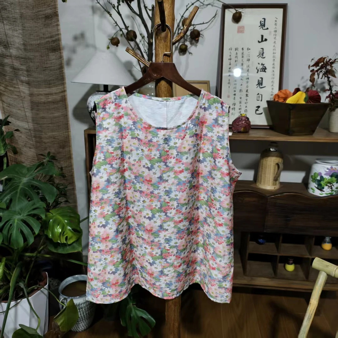 【大梅子推荐】设计款碎花背心MXA1026A