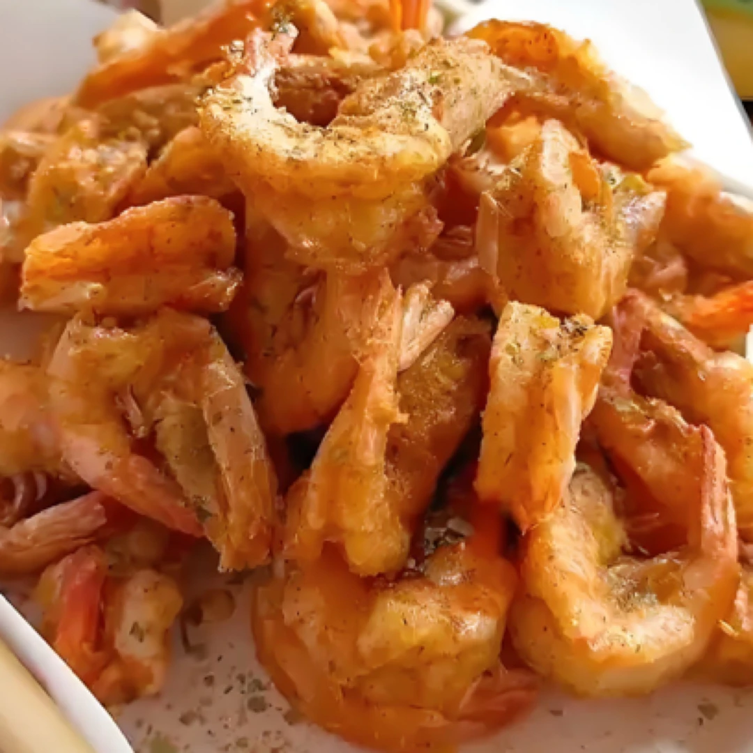 鲜香酥脆椒盐大虾38一份100元3份