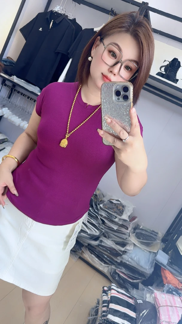 【王大艳家】菊2636，螺纹棉半袖