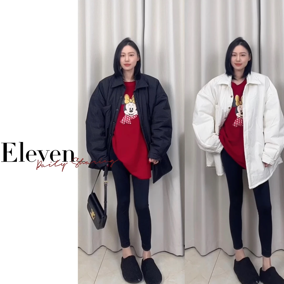 Eleven_  No退No换！加棉宽松大版衬衫外套