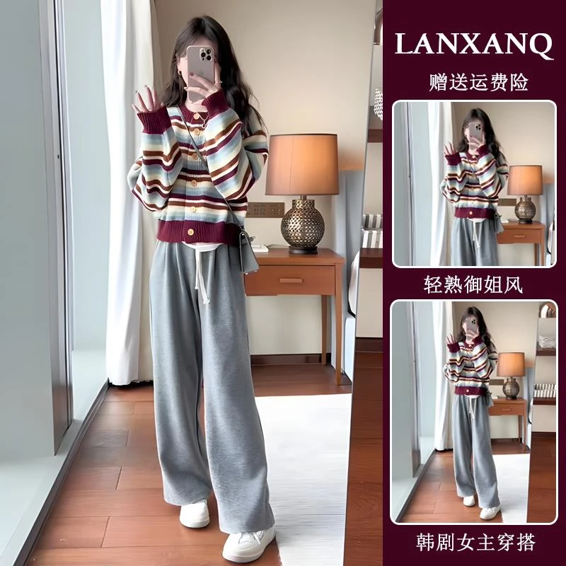 春装搭配一整套胖mm显瘦小香风奶系穿搭春天套装御姐炸街两件套女
