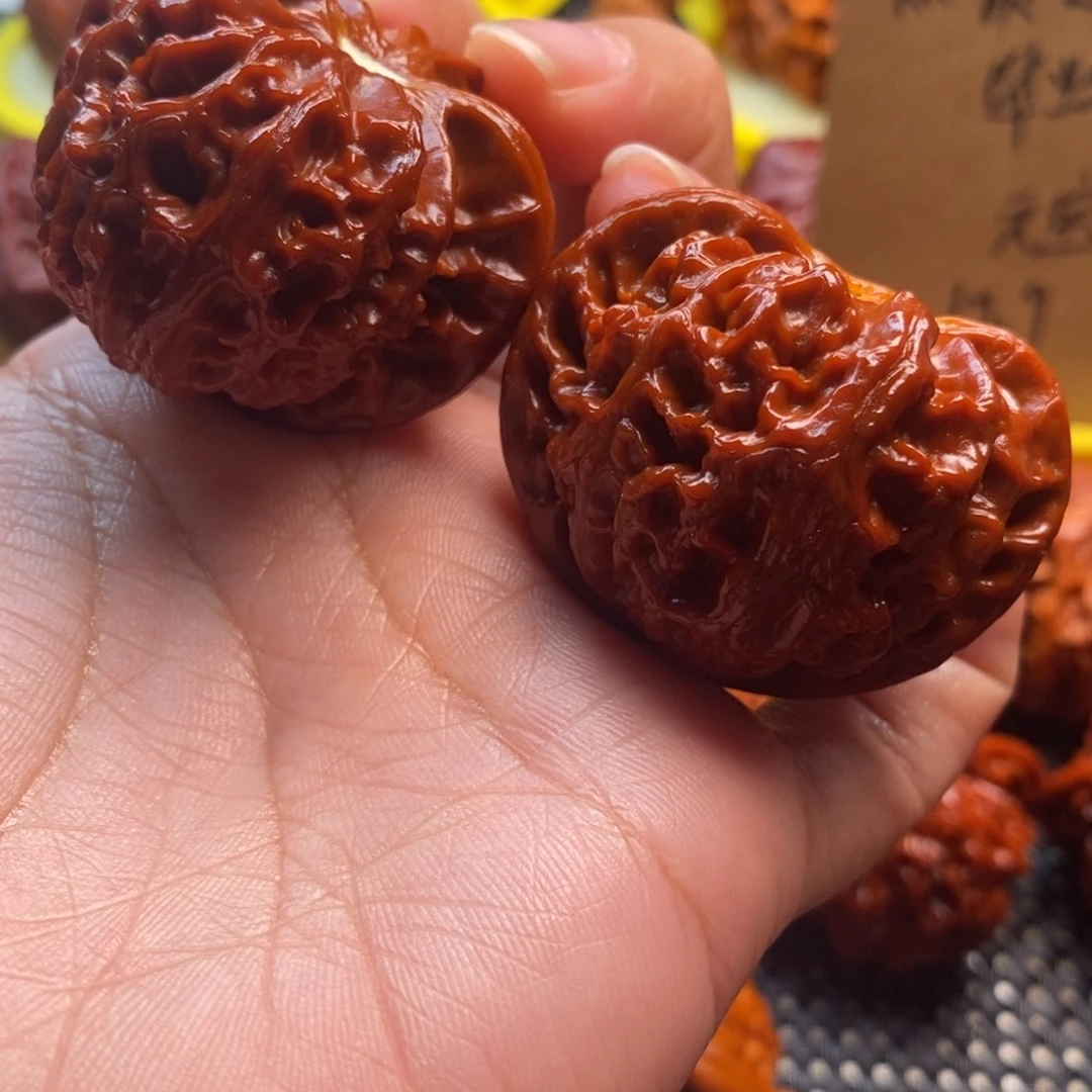 命***造把件文玩核桃宫灯