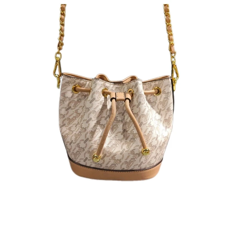 【温雅专属】轻奢时尚休闲女士潮流经典百搭单肩包Y2772米白色