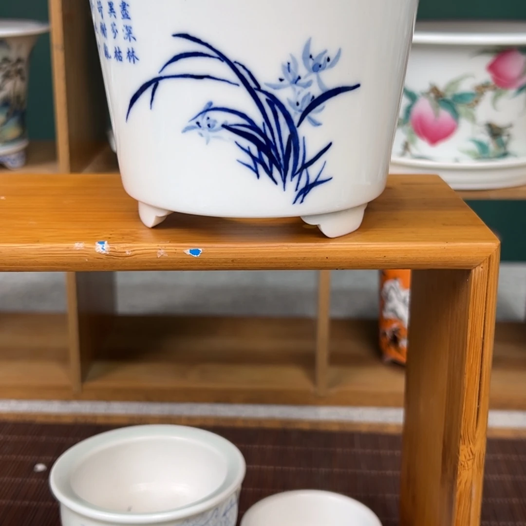 ****怀福利手工手绘小品盆