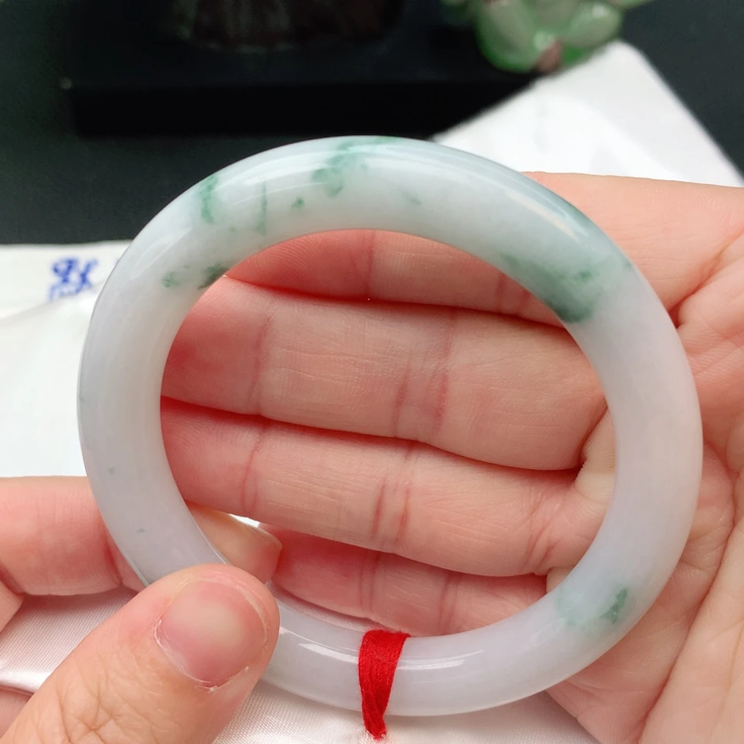 未镶嵌手镯翡翠圆条53.5圈