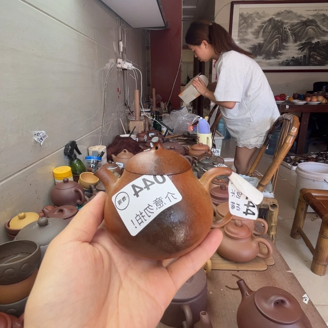 茶壶紫砂柴烧切瓜170cc左右