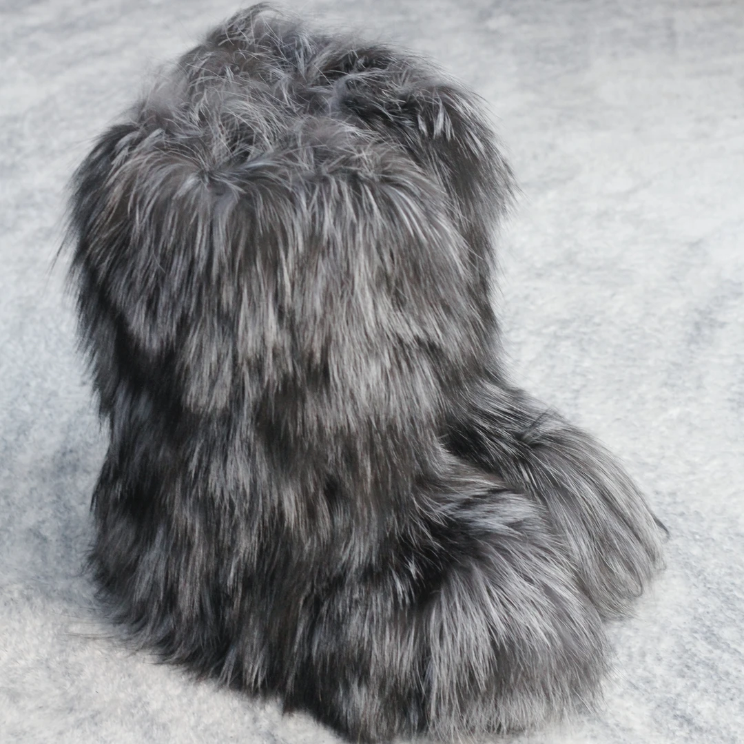 516-3玛拉沁冬季小狐狸中筒民族风防寒保暖防滑小仙女靴子