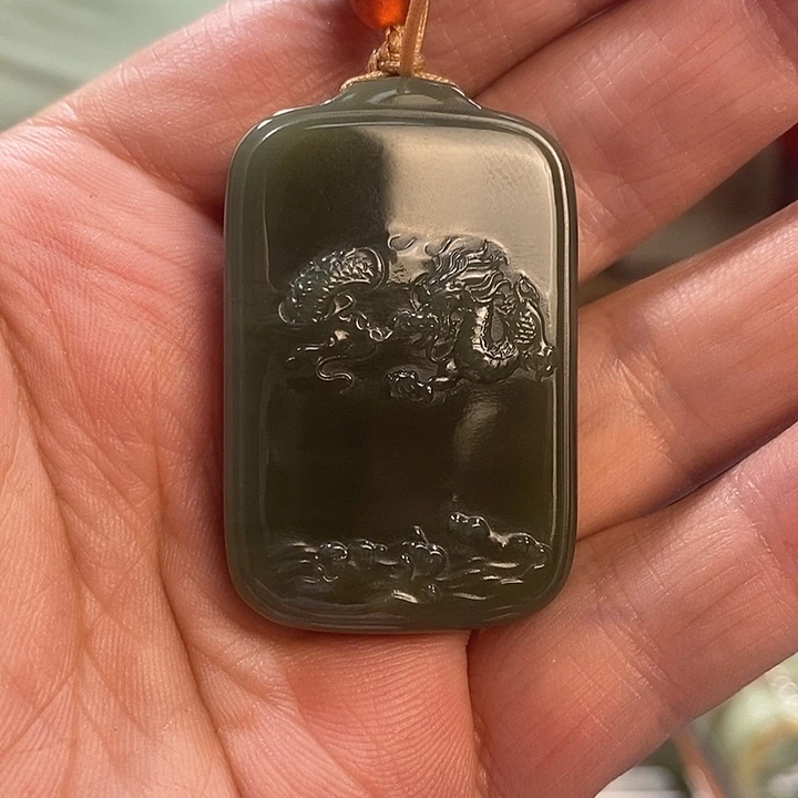 和田玉未镶嵌吊坠(不含链)