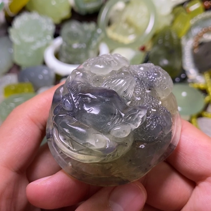 岫玉未镶嵌岫玉颈饰