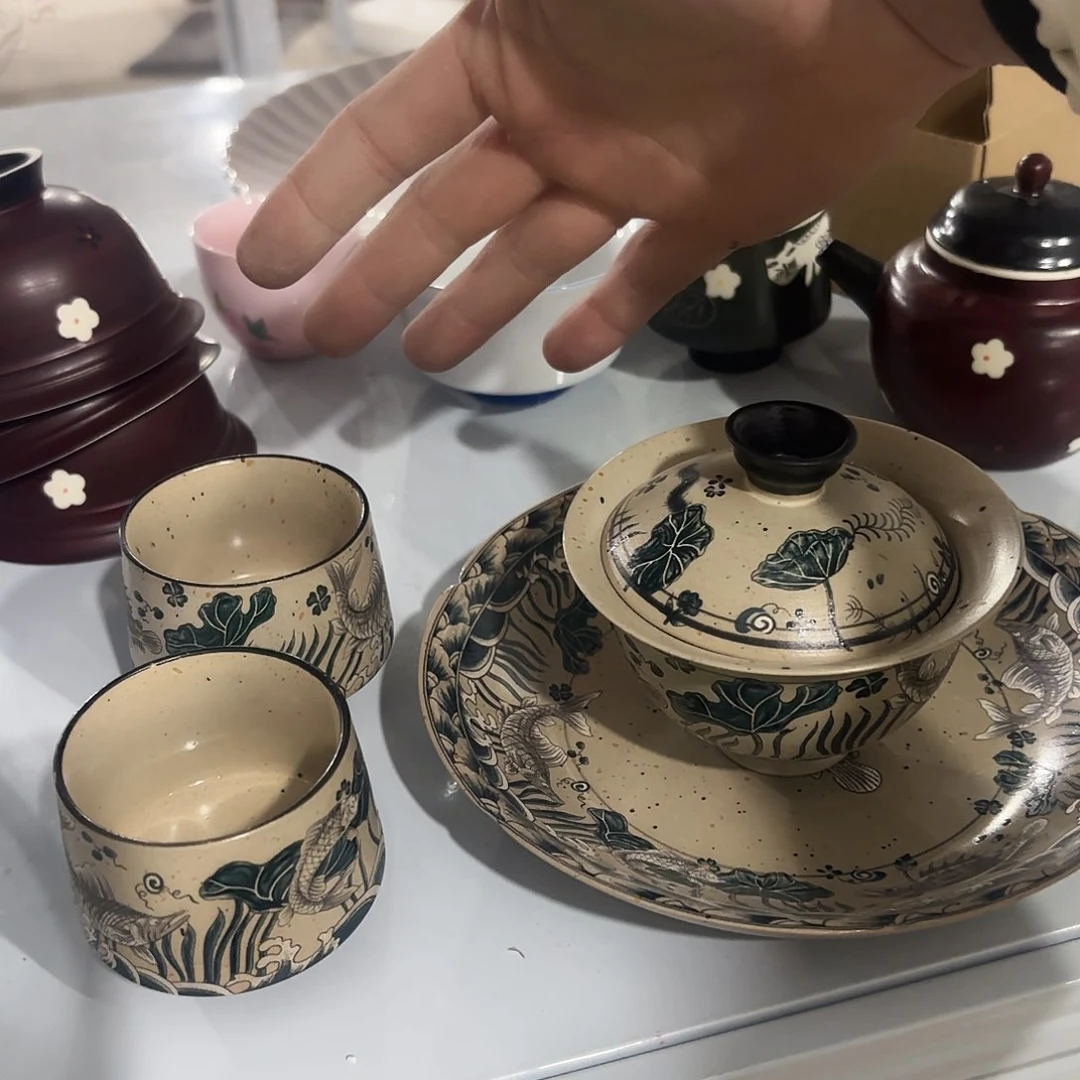 高温陶瓷茶壶茶杯盖碗等