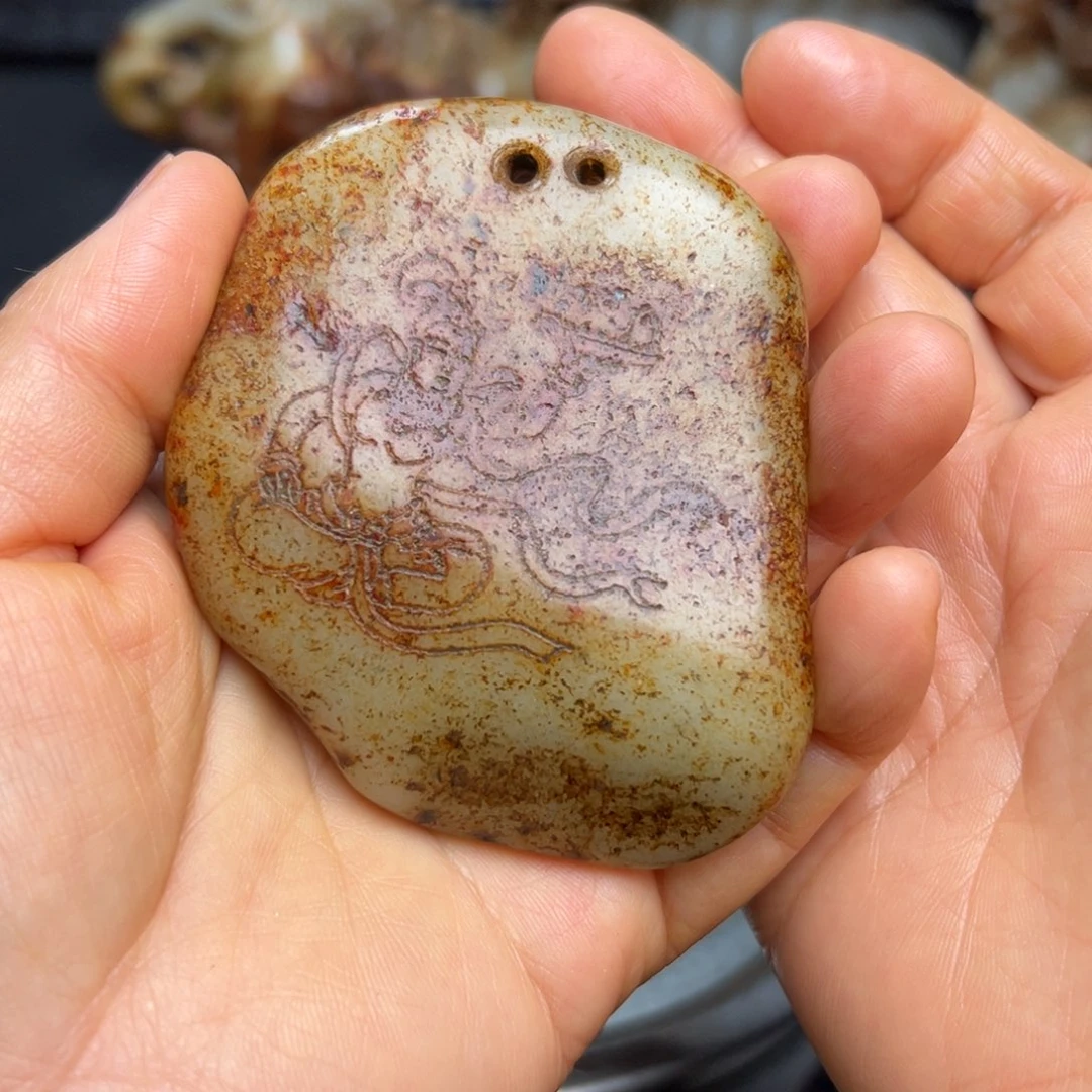 万***意和田玉未镶嵌挂件