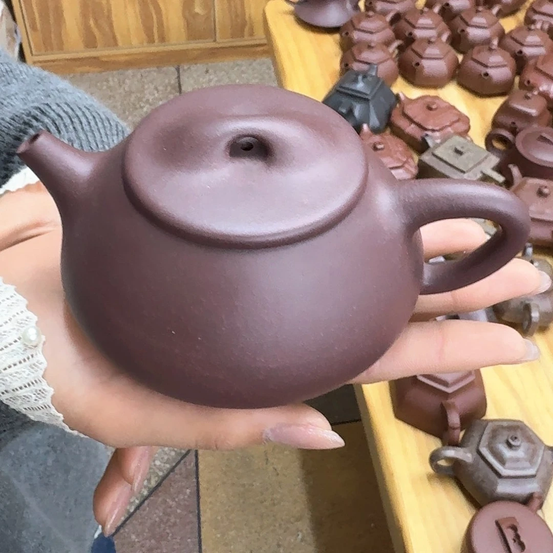 紫砂茶壶紫砂壶满瓢330cc