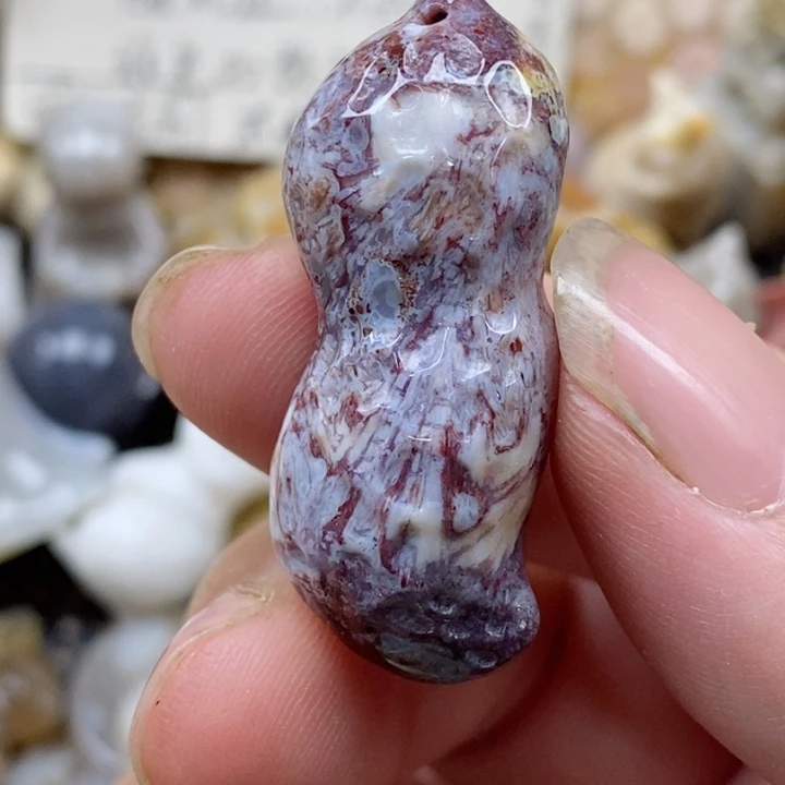 颈饰未镶嵌硅化珊瑚（珊瑚玉）