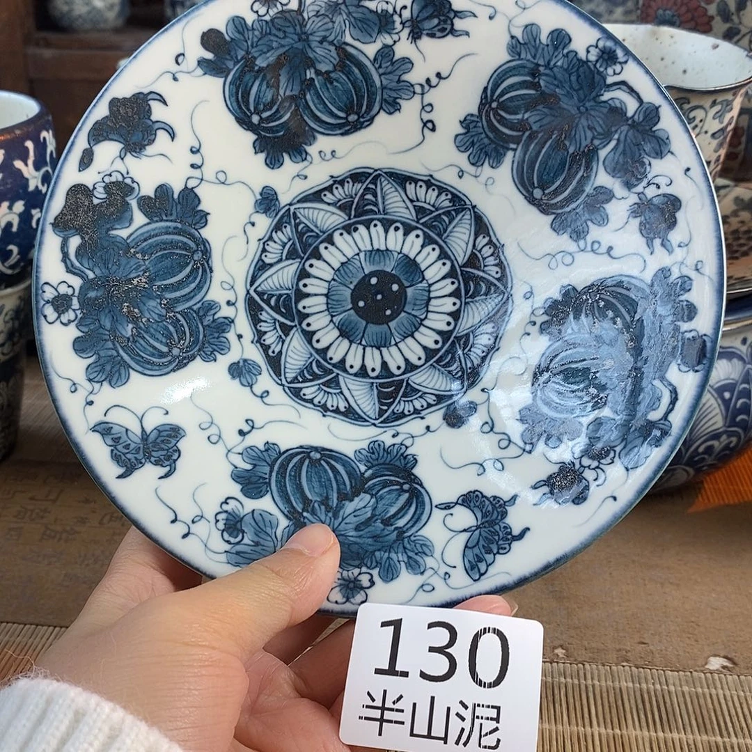陶手工手绘青花高温陶瓷