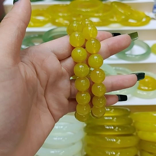 岫玉未镶嵌手串岫玉