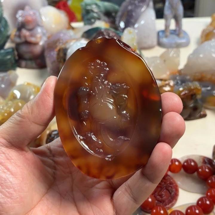 玛瑙/玉髓未镶嵌吊坠(不含链)