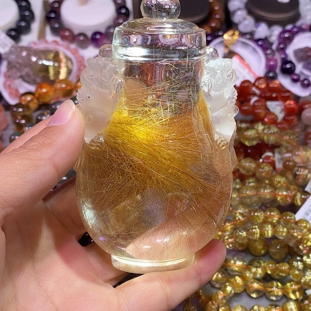 未镶嵌大型摆件（非配饰）水晶金发晶