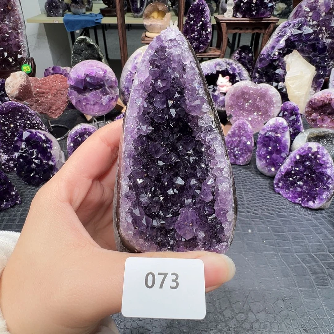 紫晶珠宝半成品未镶嵌