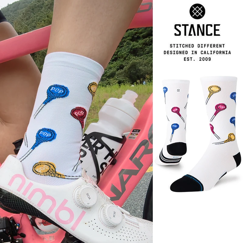 STANCE棒棒糖专业骑行袜中筒袜418薰衣草香氛科技抗菌防臭街头袜