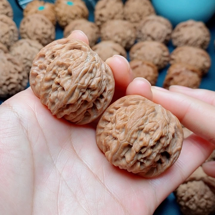 文玩核桃把件磨盘39全品