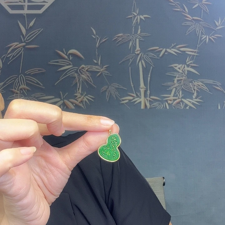 翡翠银S925镶嵌吊坠(不含链)特价
