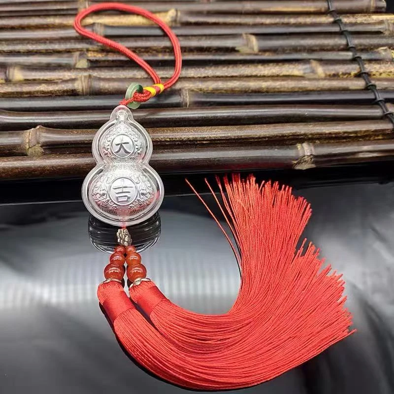 足银银制品 新年礼品足银999大吉大利葫芦挂件