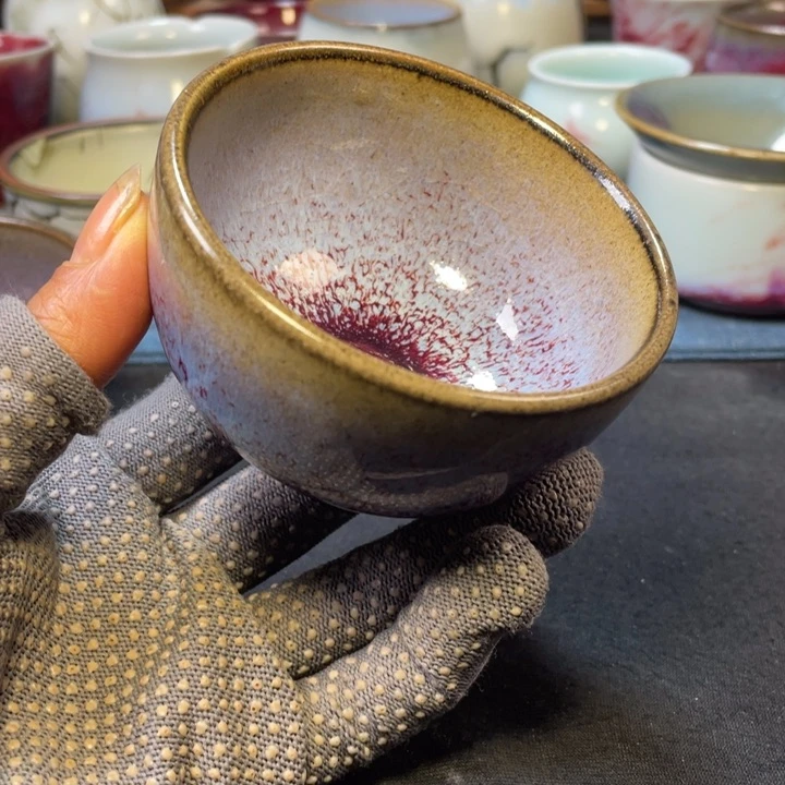 摆件传统煤烧杯子