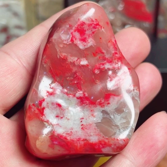 昌化石印石软冻鸡血原石