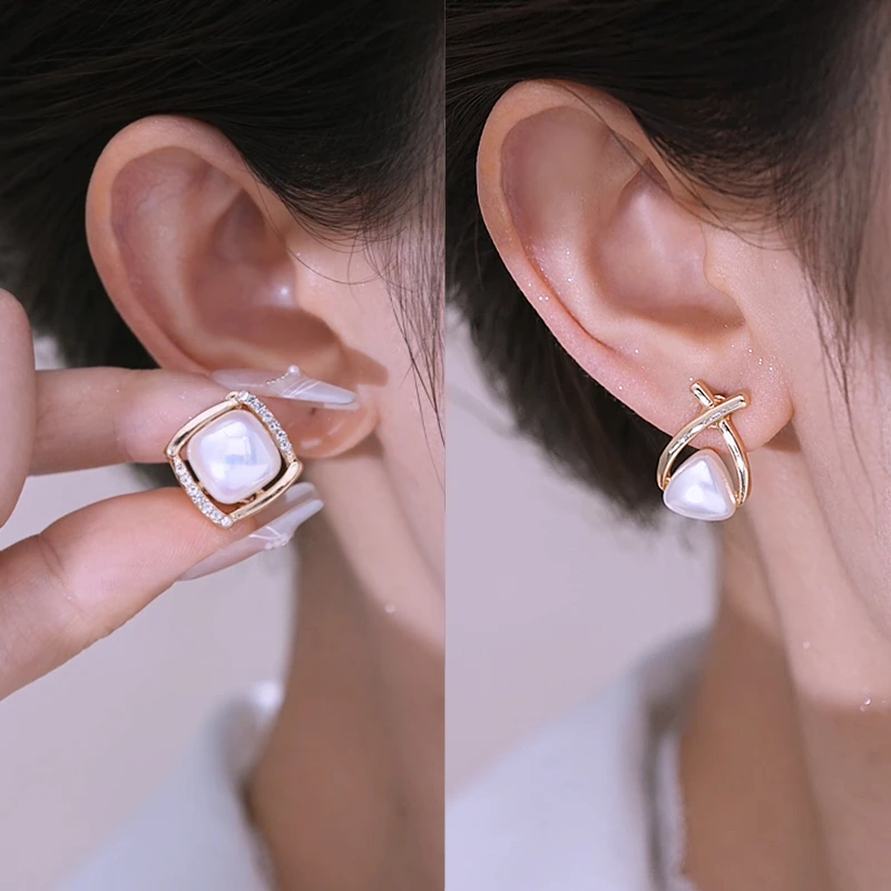合金耳饰 2025新款爆款精致首饰女款小众高级感饰品时尚珍珠耳饰