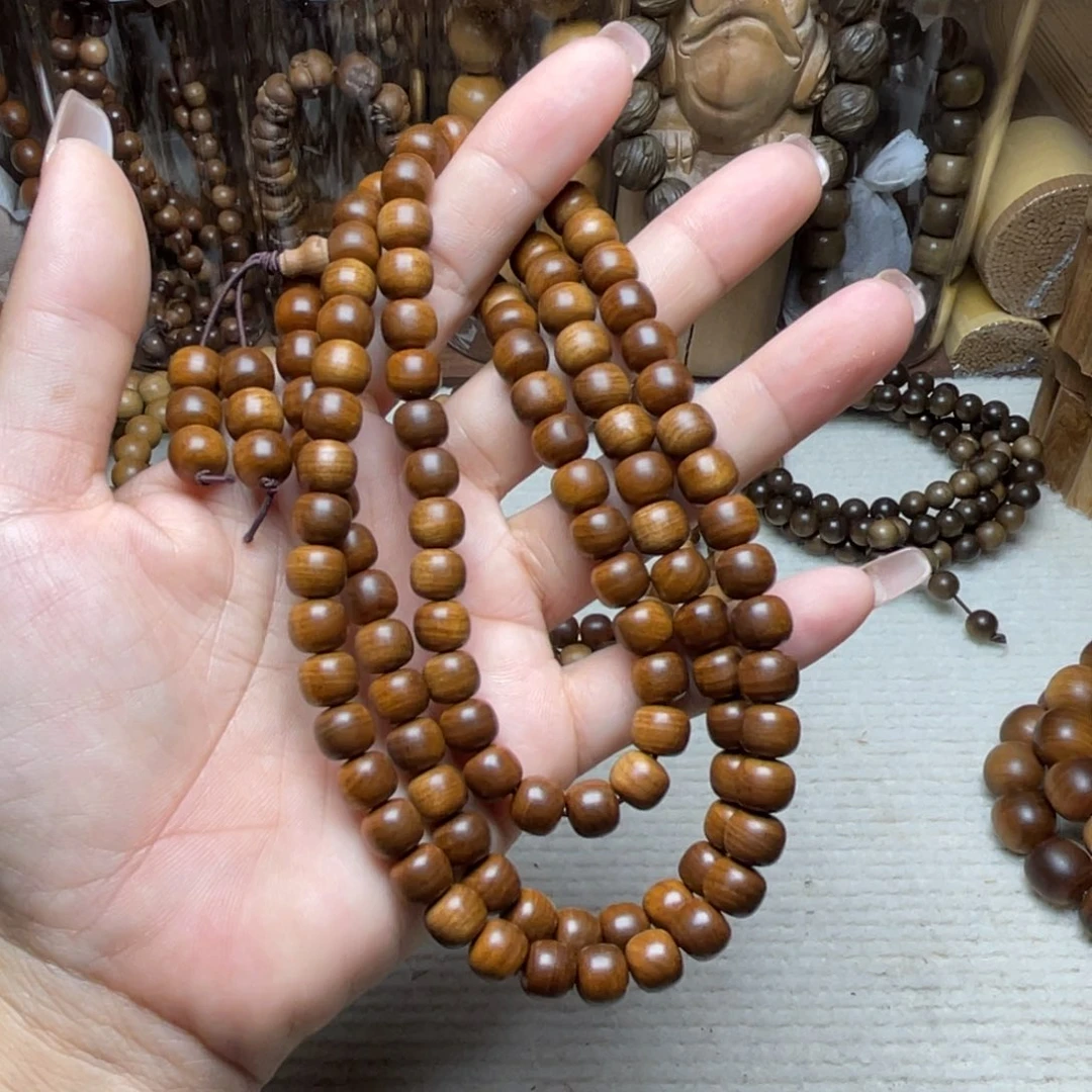 檀香木手串/手链印度老山檀香78老型瑕疵