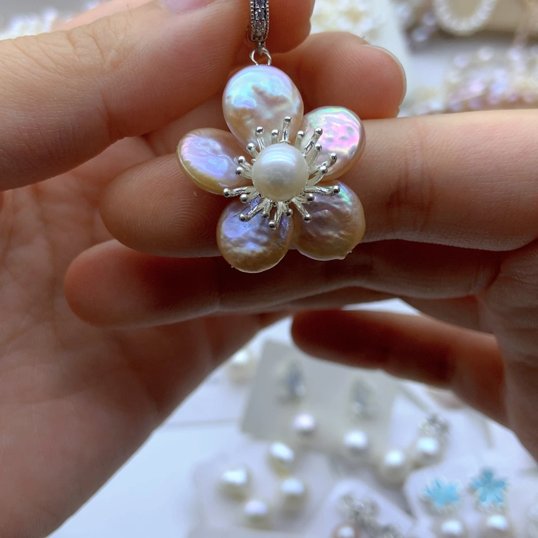 淡水珍珠未镶嵌耳饰