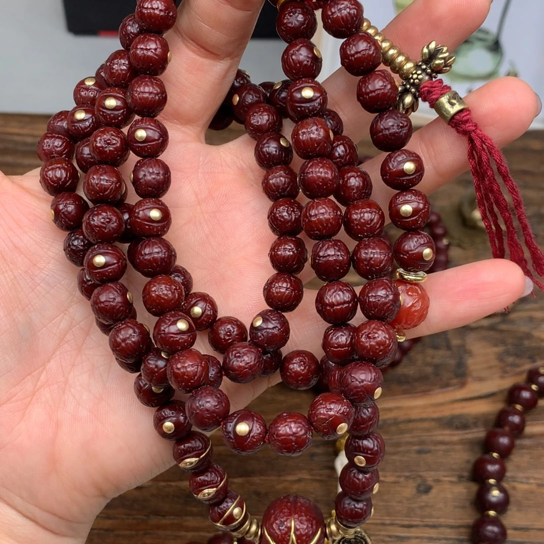 凤眼菩提吊坠108铜满配