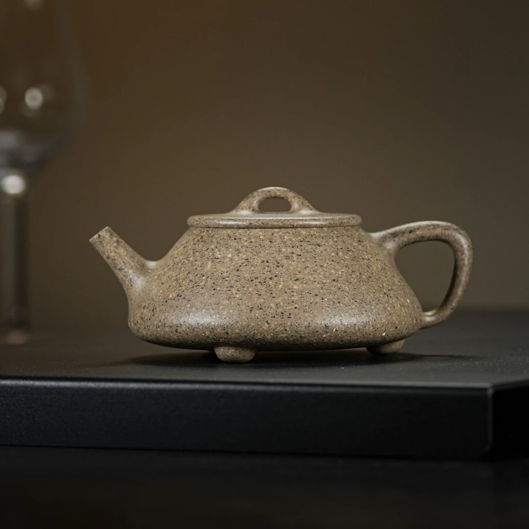 一嵐隐舍手工松花泥平盖石瓢150cc24目