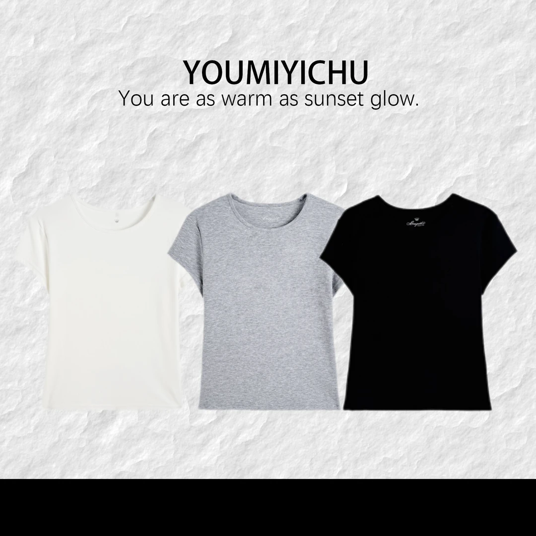 Y.M | 夏日开场 莱赛尔弹力面料 简约百搭纯色T恤1300