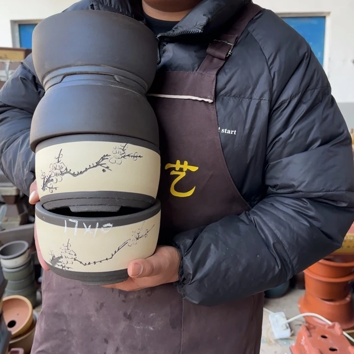 紫砂花盆我也想要这样一