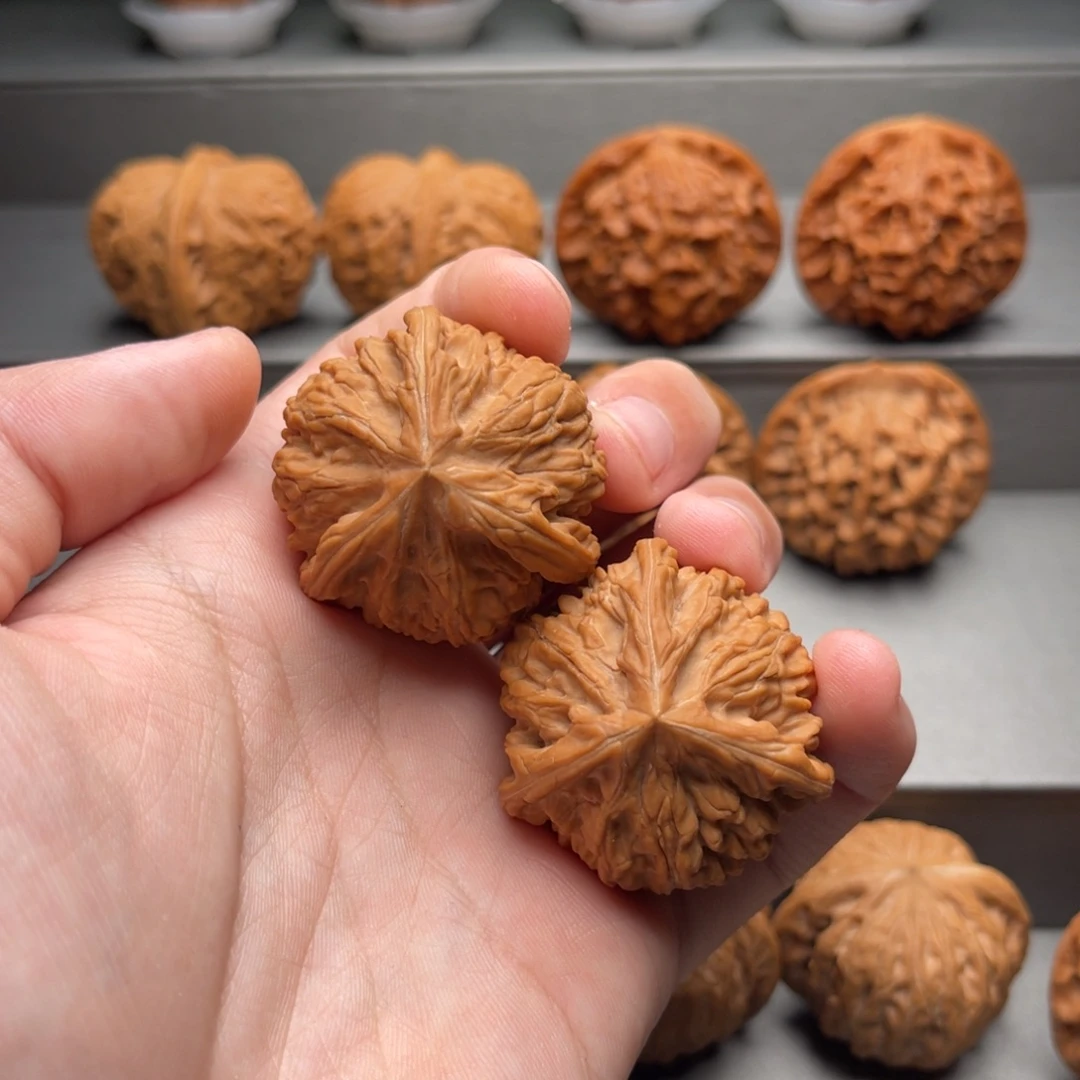 禾***斗把件文玩核桃御龙