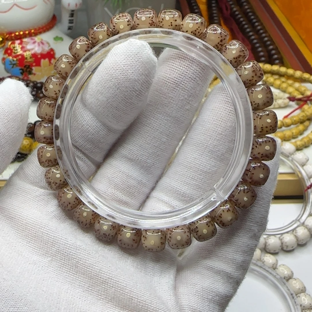 手串星月菩提粉冰果冻8×7同枝果a14