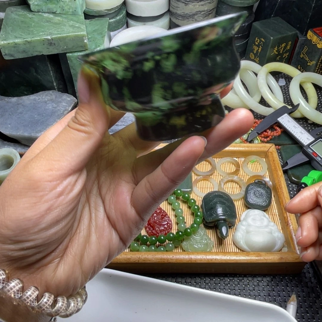 未镶嵌和田玉珠宝半成品78