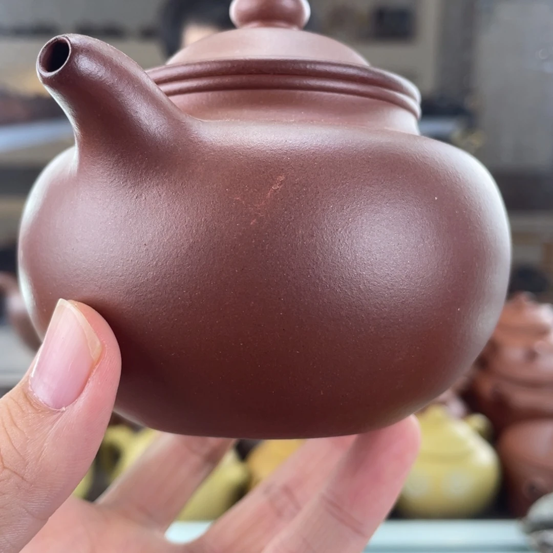 茶壶紫砂280cc红皮龙茶壶瑕疵