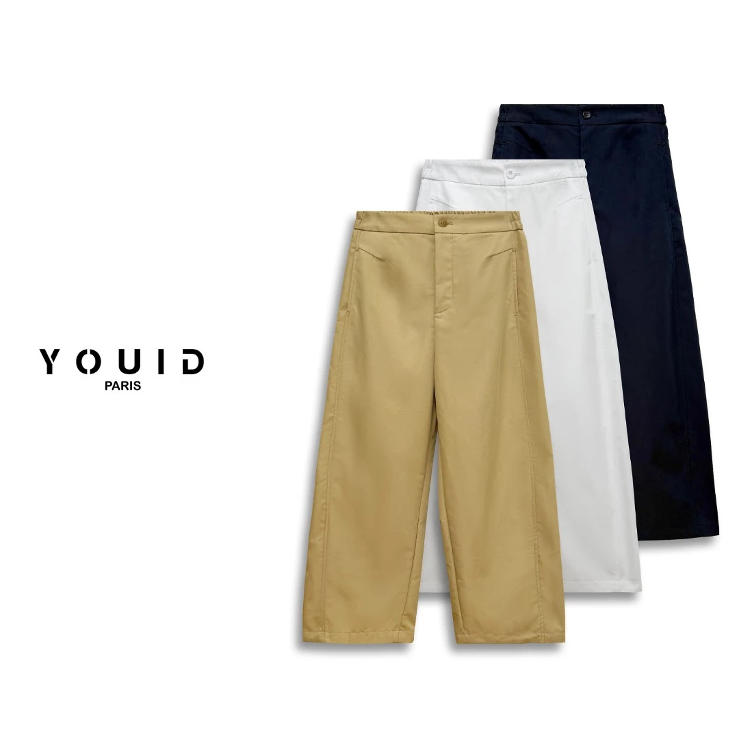 弯刀裤吸汗九分裤休闲风休闲裤阔腿裤时尚夏季少女风丨K2