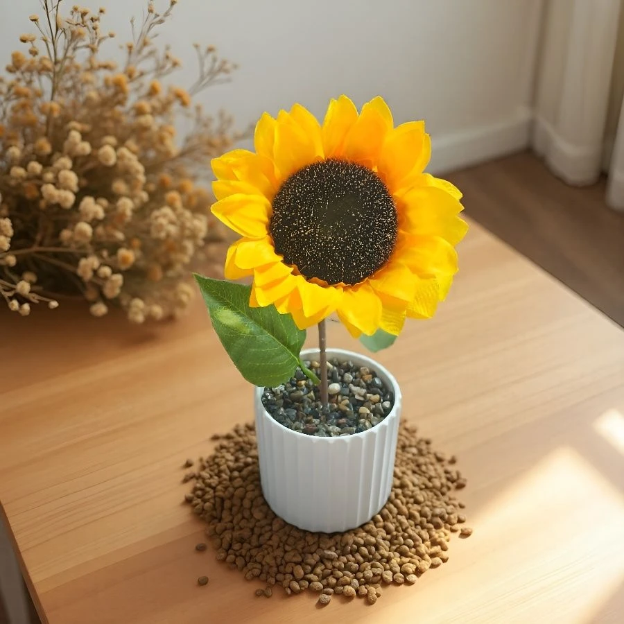 无品牌仿真向日葵仿真花装饰摆件祝福好运家居摆件家居饰品摆件