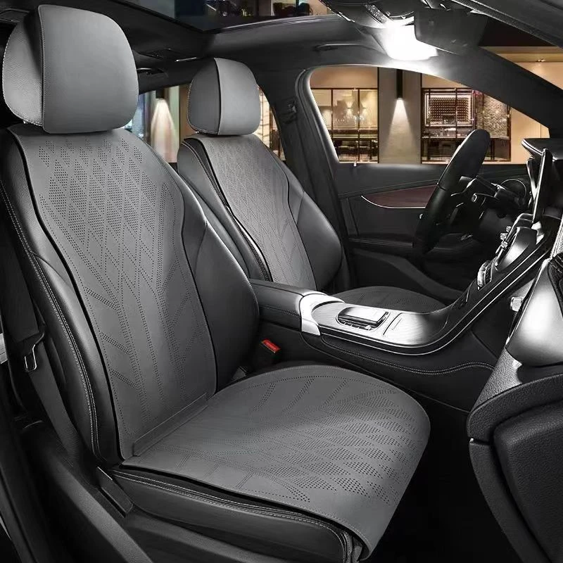 翻毛皮汽车坐垫夏季暴晒不烫四季通用正副驾驶两座七座专用车座垫