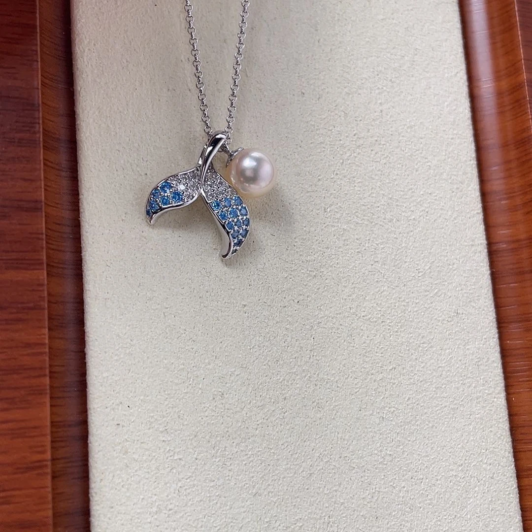 海水珍珠颈饰银S925镶嵌