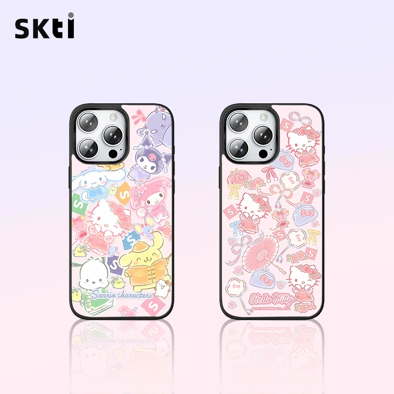 三丽鸥KT猫鎏金适用苹果17手机壳iPhone15简约14新款13promax/16