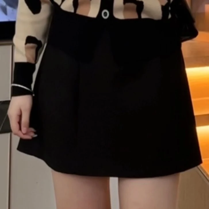 周周微胖定制【JDM954】显瘦显瘦简约高级气质A字半身裙